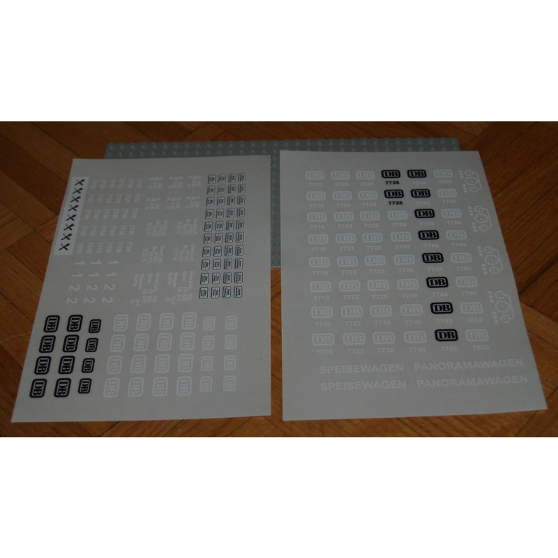 12V Train Sticker Set I 7710 7720 7735 7745 7730 7722 7727 7740